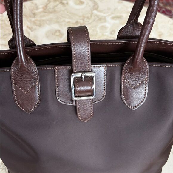 Land’s End Nylon & Leather Tote Bag - Picture 15 of 16